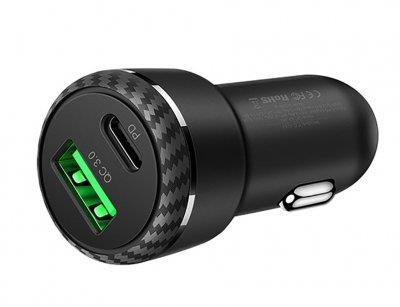شارژر فندکی سریع دو پورت مک دودو Mcdodo USB PD Type-C Quick Car Charger 38W CC-597